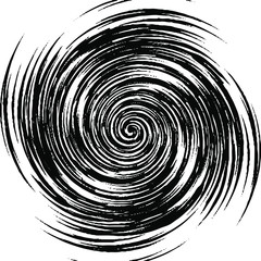 Circular texture. Distressed uneven grunge background. Abstract vector illustration. Overlay to create interesting effect and depth. Isolated on white background.EPS10.