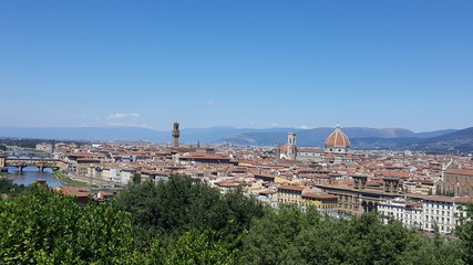 Fototapeta na wymiar Florenz, Toskana, Italien Aussicht über die Stadt