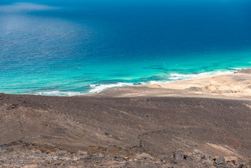 Cofete beach Canary Island of Fuerteventura