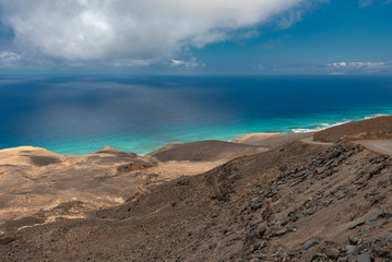 Cofete beach Canary Island of Fuerteventura