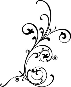 Tattoo scroll design
