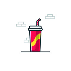 Drink Vector Design Illustrations Cartoon Style Suitable eb Landing Page, Banner, Flyer, Sticker, Wallpaper, Background