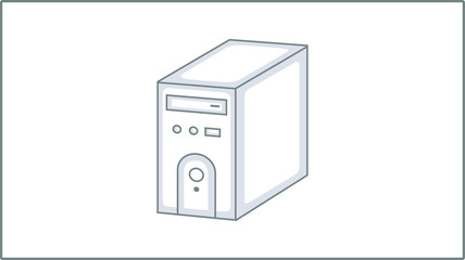 Vector Liner System Unit icon. Computer Illustration. PC Drawing.