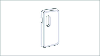 Vector Liner Phone Case icon. Phone Accessories Illustration. Drawing.