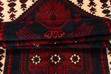 Old and modern Persian Colourful Arabesque and handmade carpet, rug gelim, and Gabbeh with the...