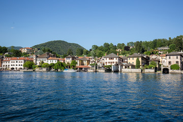 Orta San Giulio village, in Piedmont region, Italy