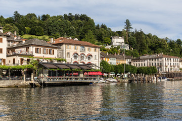 Obraz premium Orta San Giulio village, in Piedmont region, Italy