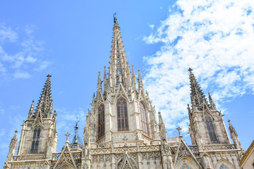 Fototapeta premium panorama of the city of Barcelona in Spain