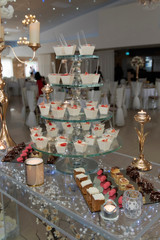 wedding cake with bottle and glass in stockholm