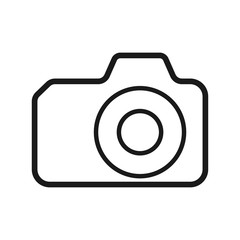camera icon in trendy flat style