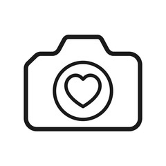 camera icon in trendy flat style