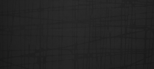 Black stone concrete tiles texture with mesh lines background anthracite panorama banner long