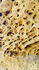 Detail of wall on Roman aqueduct, Caesarea, Israel