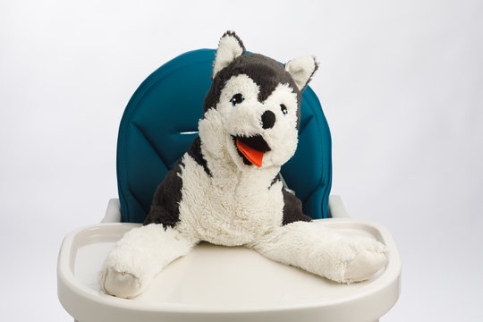 Dog Toy On High Chair For Baby