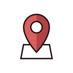 map pin icon, pin location vector icon