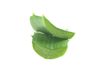 a piece of aloe on a white background isolated