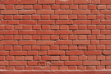 Background. Red brick wall stone