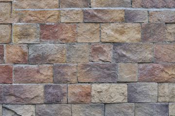Background. Brown tiles, stone. texture