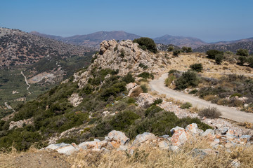 Fototapeta na wymiar Mountains in the centre of Crete