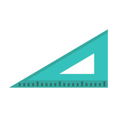 triangle ruler vector icon in trendy flat style