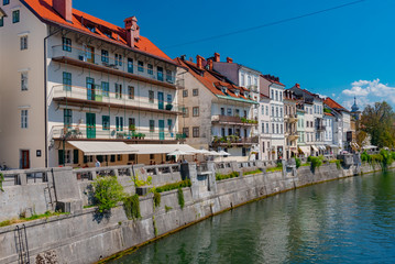panorama of the city of Ljubljana in Slovenia