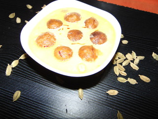 Indian sweet dish prepared and served
