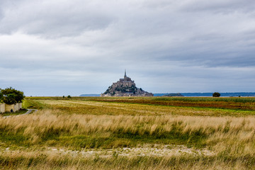 Fototapeta na wymiar Mont Saint-Michel, from the Normandy region