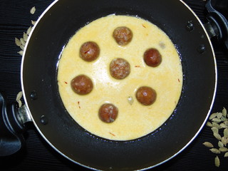Indian sweet dish prepared and served