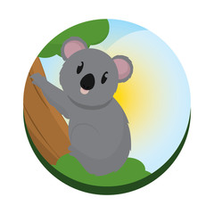 Cute koala cartoon