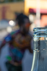 clear bottle top