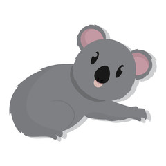 Isolated cute koala cartoon