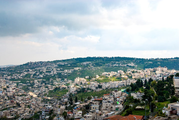 Fototapeta na wymiar View from the ramparts, Old City, Jerusalem, Israel