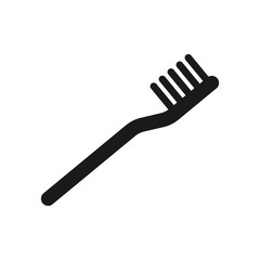 toothbrush icon in trendy flat design