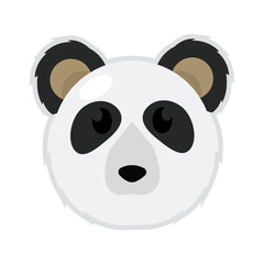 Isolated cute panda bear