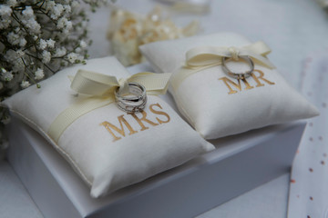 Fototapeta na wymiar Wedding Ring and gift love