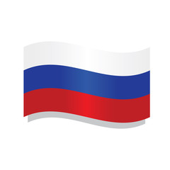 Waving flag of Russia