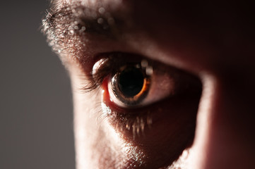 close up of human eye