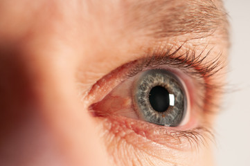 Close up of young man's eye
