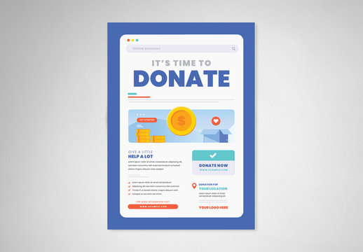 Donation Flyer Layout