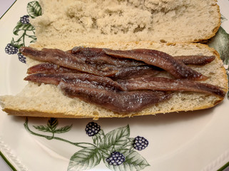 Anchovy sandwich	