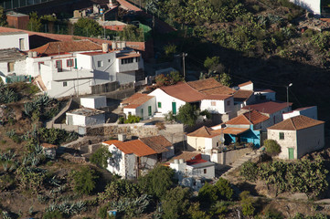 Village of El Juncal in The Nublo Rural Park. Tejeda. Gran Canaria. Canary Island. Spain.