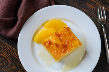 Portokalopita orange cake