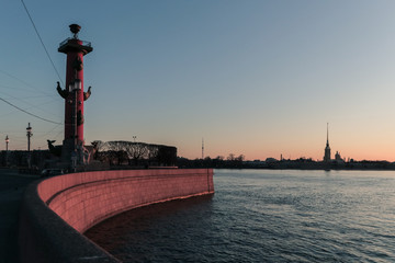 Arrow Of Vasilievsky Island Rostral Columns