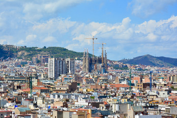 city of Barcelona in Spain