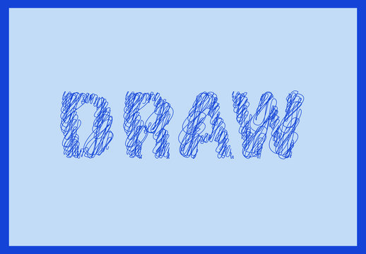 Scribble Style Text Effect