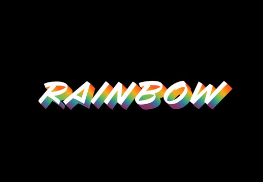 Rainbow Text Effect