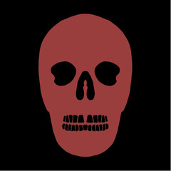 tattoo tribal skull print and embroidery graphic design vector art