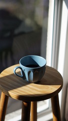 coffe blue cup