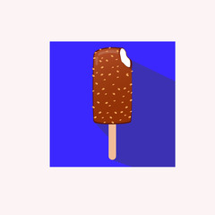 Ice cream icons set on a white background. Cartoon design, realistic