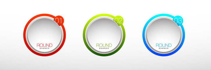 3 components chart make up something. Modern business circle infographics three options banner. Vector layout piece chart workflow. 3 piece diagram number component. Three step up options web design